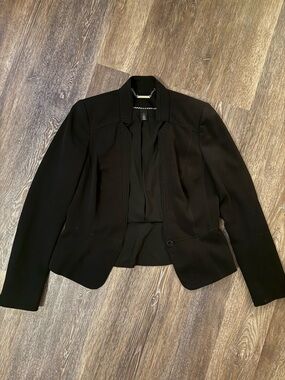 White House Black Market Black Single-Button Tailored Blazer
